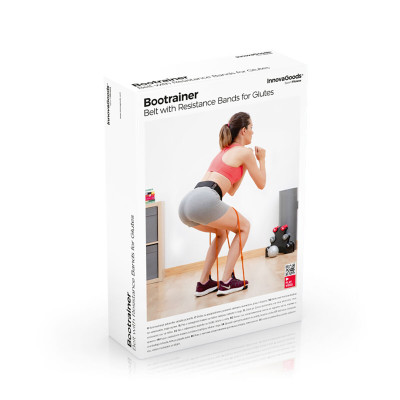 Belt with resistance bands for Glutes and Exercise Guide Bootrainer In