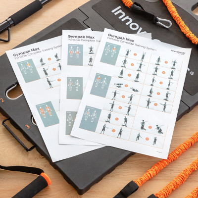 Integrated Portable Training System with Exercise Guide Gympak Max Inn