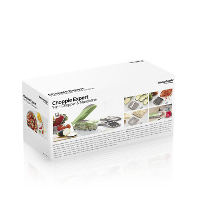 7 in 1 vegetable cutter, grater and mandolin with recipes and accessor