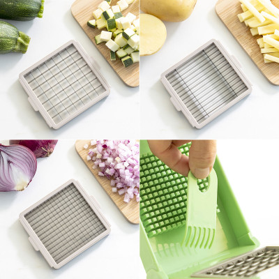 7 in 1 vegetable cutter, grater and mandolin with recipes and accessor