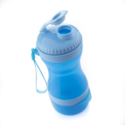 2-in-1 bottle with water and food containers for pets Pettap InnovaGoo