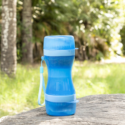 2-in-1 bottle with water and food containers for pets Pettap InnovaGoo