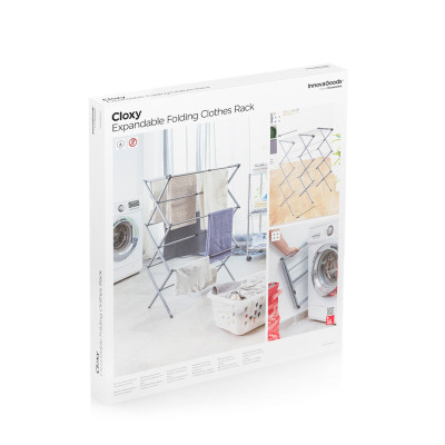 Folding and Extendable Metal Clothes Dryer with 3 Levels Cloxy InnovaG