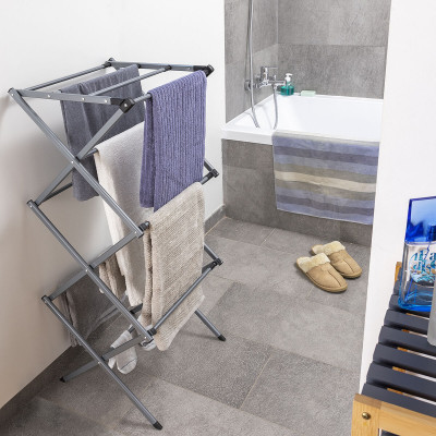 Folding and Extendable Metal Clothes Dryer with 3 Levels Cloxy InnovaG