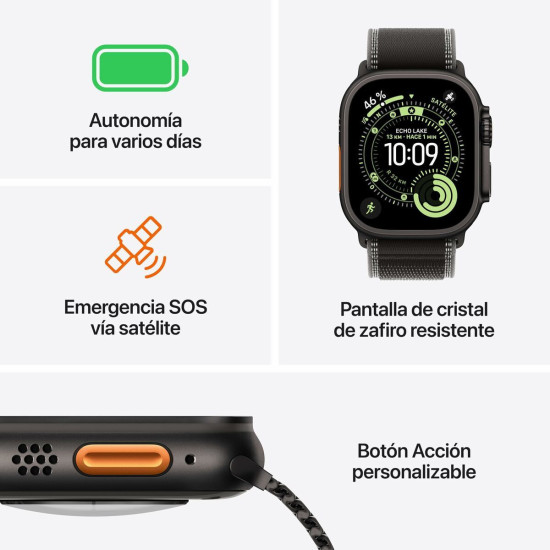Smartwatch Apple MEWP4QL/A Titanium 49 mm
