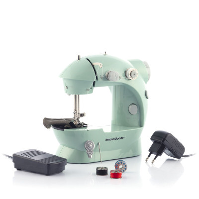 Mini Portable Sewing Machine with LED, Thread Cutter and Accessories S