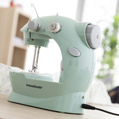 Mini Portable Sewing Machine with LED, Thread Cutter and Accessories S