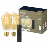 Smart Light bulb Wiz ST64 E27 50 W Multicolour Golden 7 W 640 lm (2 Un