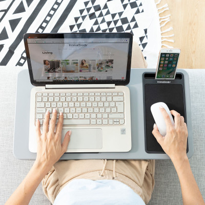 Portable Laptop Desk with XL Cushion Deskion InnovaGoods Portable Laptop Desk with XL Cushion Deskion InnovaGoods