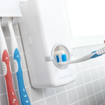 Toothpaste Dispenser and Holder Diseeth InnovaGoods Toothpaste Dispenser and Holder Diseeth InnovaGoods