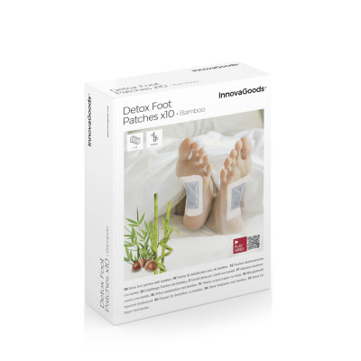 Detox Foot Patches Bamboo InnovaGoods 10Units Detox Foot Patches Bamboo InnovaGoods 10Units