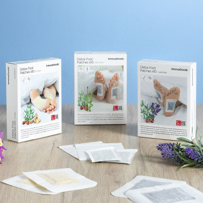 Detox Foot Patches Bamboo InnovaGoods 10Units Detox Foot Patches Bamboo InnovaGoods 10Units