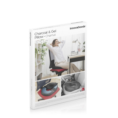 Gel & Bamboo Charcoal Cushion with Removable Cover Charnut InnovaGoods Gel & Bamboo Charcoal Cushion with Removable Cover Charnut InnovaGoods