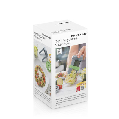 Vegetable Spiral Cutter and Grater with Recipes Vigizer InnovaGoods Vegetable Spiral Cutter and Grater with Recipes Vigizer InnovaGoods