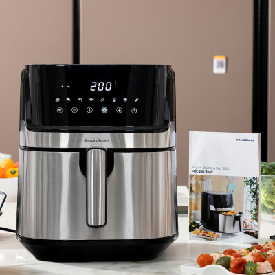Air Fryer InnovaGoods Fryinn Pro 5500 Black 1700 W 5,5 L Stainless ste