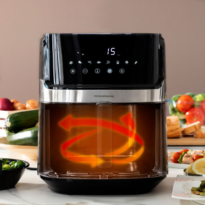 Air Fryer InnovaGoods Fryinn Pro 5500 Black 1700 W 5,5 L Stainless ste