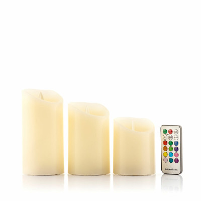 Multicolour Flame-Effect LED Candles with Remote Control Lendles Innov