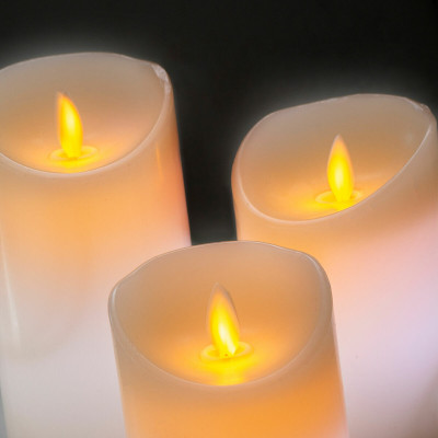 Multicolour Flame-Effect LED Candles with Remote Control Lendles Innov