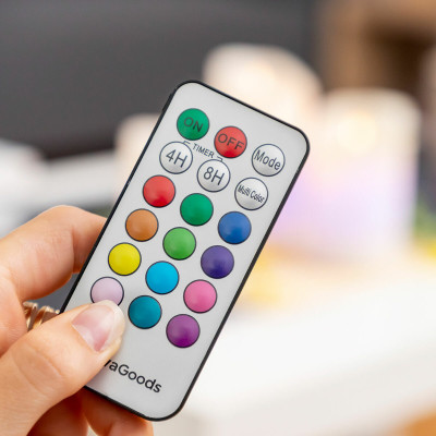 Multicolour Flame-Effect LED Candles with Remote Control Lendles Innov