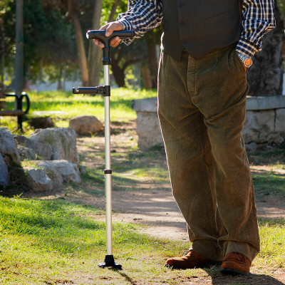 Extendable Walking Stick with LED, Alarm and Grabber Hannde InnovaGood