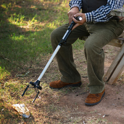 Extendable Walking Stick with LED, Alarm and Grabber Hannde InnovaGood