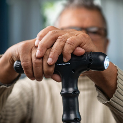 Extendable Walking Stick with LED, Alarm and Grabber Hannde InnovaGood
