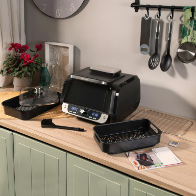 Air Fryer with Grill, Accessories and Recipe Book InnovaGoods Fryinn 1