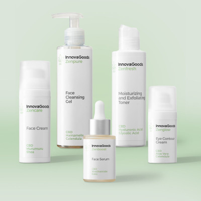 Face Routine Pack CBD InnovaGoods Face Routine Pack CBD InnovaGoods