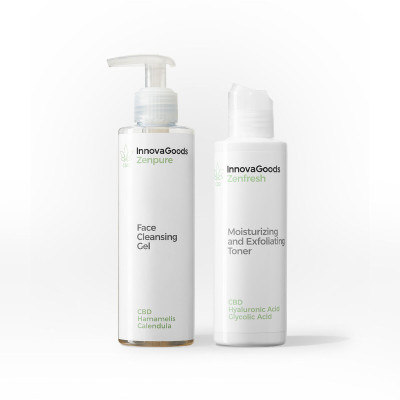 Face Cleansing Duo Pack CBD InnovaGoods Face Cleansing Duo Pack CBD InnovaGoods