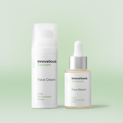 Face Moisturising Duo Pack CBD InnovaGoods Face Moisturising Duo Pack CBD InnovaGoods