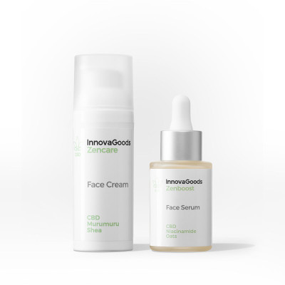 Face Moisturising Duo Pack CBD InnovaGoods Face Moisturising Duo Pack CBD InnovaGoods
