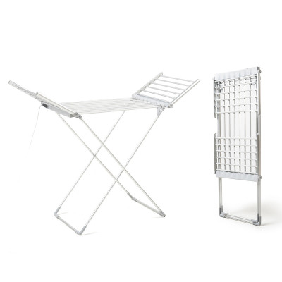 Foldable Electric Clothes Dryer with Wings, Touch Screen, Timer, and T