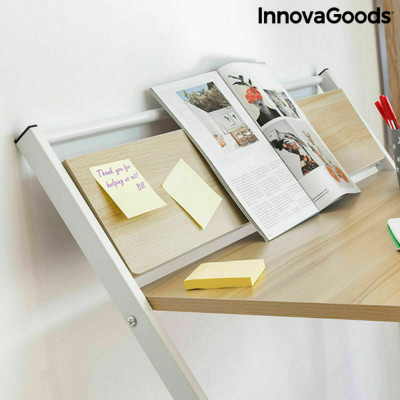 Folding Desk with Shelf InnovaGoods Tablezy Wood (Refurbished A)