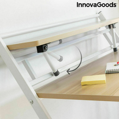 Folding Desk with Shelf InnovaGoods Tablezy Wood (Refurbished A)
