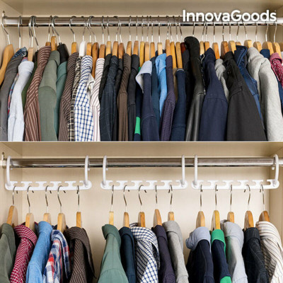 Hanger Organiser for 40 Items Plusrobe InnovaGoods IG116806 White Plas