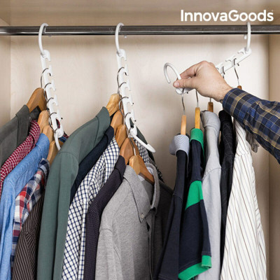 Hanger Organiser for 40 Items Plusrobe InnovaGoods IG116806 White Plas