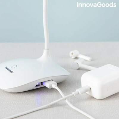 Rechargeable Touch-sensitive LED Table Lamp InnovaGoods Lum2Go White A