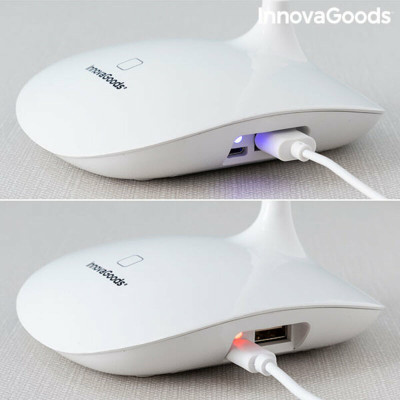 Rechargeable Touch-sensitive LED Table Lamp InnovaGoods Lum2Go White A