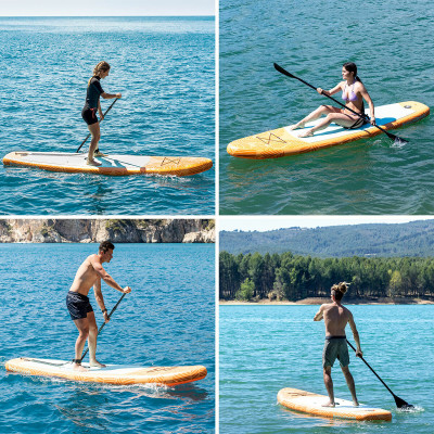 2-in-1 Inflatable Paddle Surf Board with Seat and Accessories Siros In