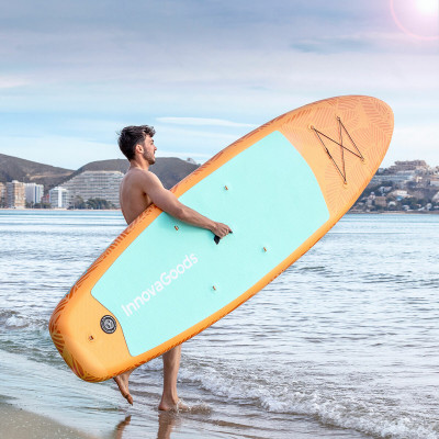 2-in-1 Inflatable Paddle Surf Board with Seat and Accessories Siros In