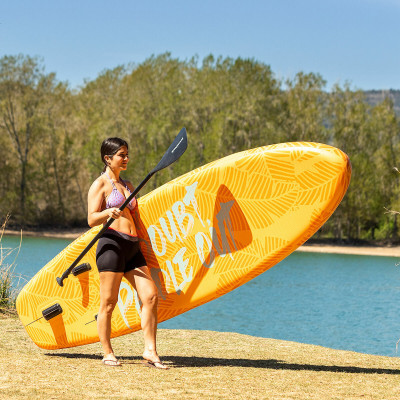 2-in-1 Inflatable Paddle Surf Board with Seat and Accessories Siros In