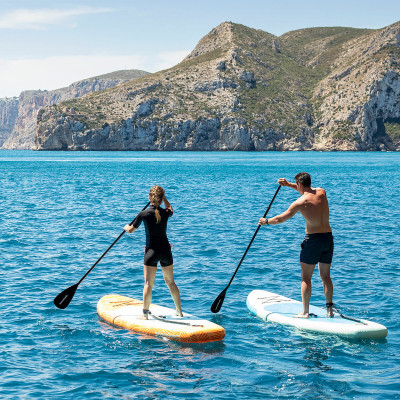 2-in-1 Inflatable Paddle Surf Board with Seat and Accessories Siros In