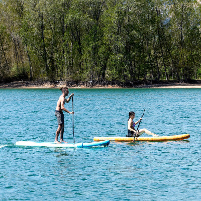 2-in-1 Inflatable Paddle Surf Board with Seat and Accessories Siros In