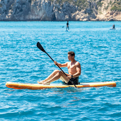 2-in-1 Inflatable Paddle Surf Board with Seat and Accessories Siros In