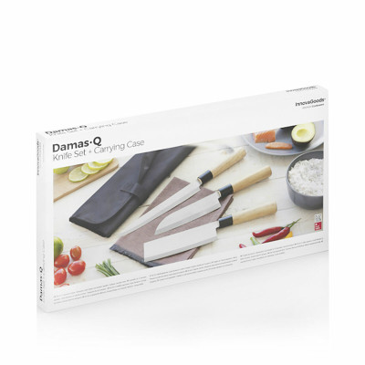 Set of Knives with Professional Carry Case Damas·Q InnovaGoods V01032