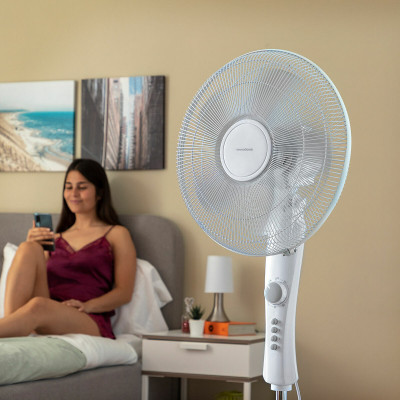 Freestanding Fan InnovaGoods White 45 W Multicolour 30 x 40 cm (Refurb