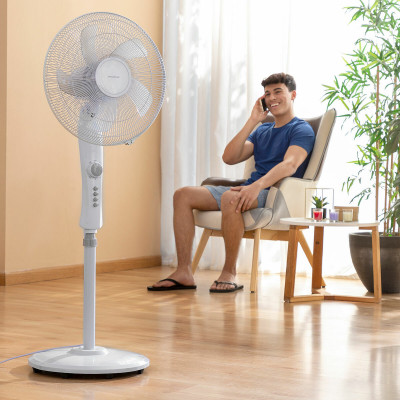 Freestanding Fan InnovaGoods White 45 W Multicolour 30 x 40 cm (Refurb