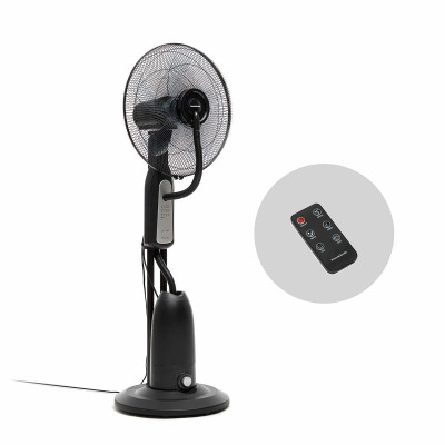 Nebuliser Pedestal Fan with Remote Control InnovaGoods Black 90 W 2,8