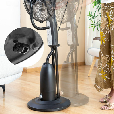 Nebuliser Pedestal Fan with Remote Control InnovaGoods Black 90 W 2,8