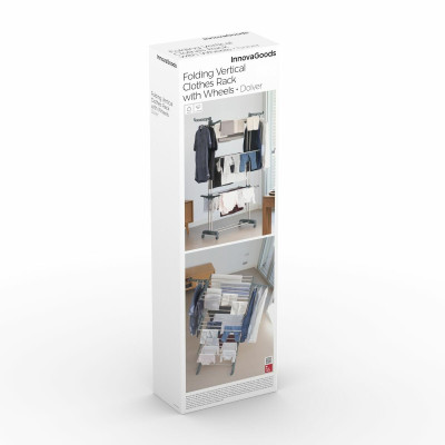 Folding Vertical Clothes Dryer with Wheels InnovaGoods 24 Bars (Refurb